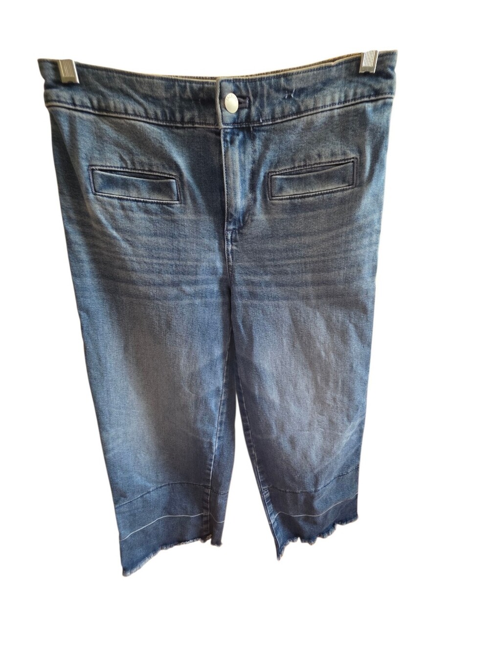 Talbots Cropped Wide-Leg Denim Pants
